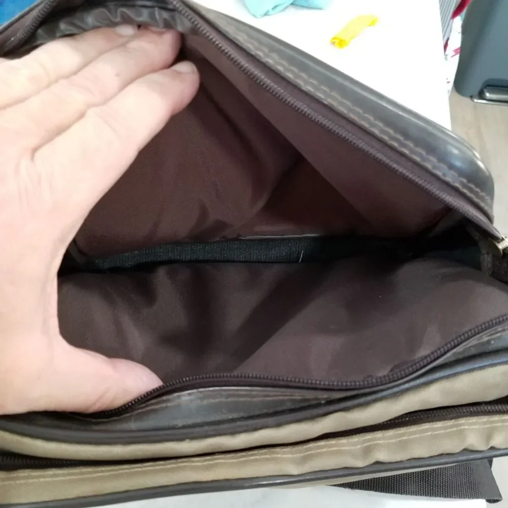 vintage canvas padded camera shoulder travel bag